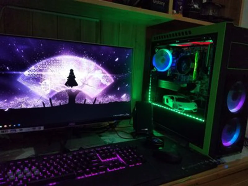 Горячий RGB Аврора охлаждающий вентилятор 120 мм 6Pin контроллер Светодиодная лента кольцо для компьютера кулер воды великолепный цвет регулируемый вентилятор радиатора