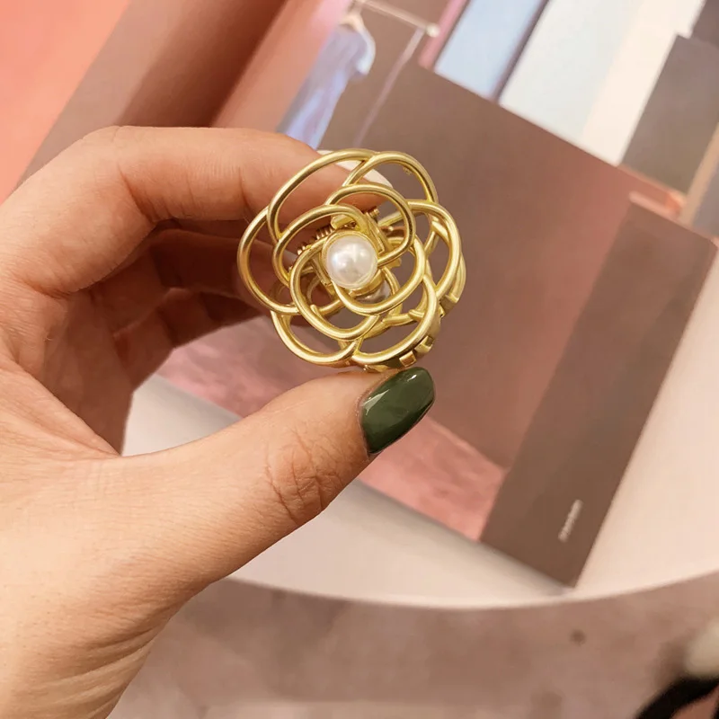 2019 элегантная Роскошная заколка для волос с цветами и жемчугом|Шпильки заколки