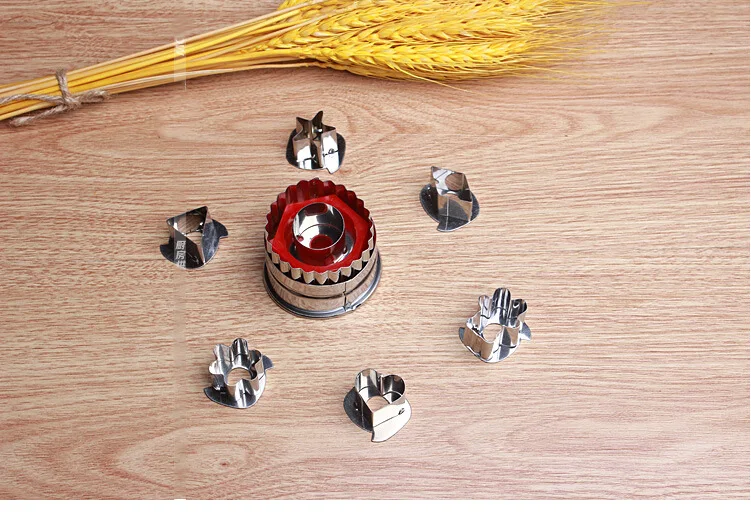 7 шт./лот из нержавеющей стали DIY Овощной фруктовый Режущий инструмент для печенья