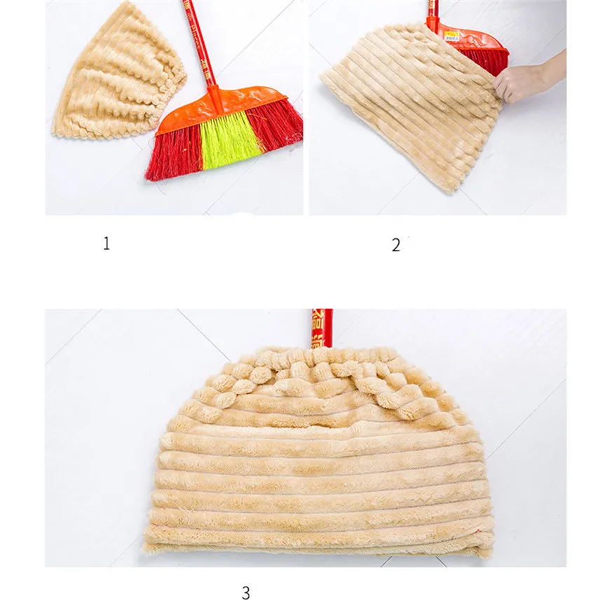 Mop Cloth Cover Multi-function Broom Replacement Soft Reusable Practical Flannel Sweeping Cleaning Rag J#4 | Дом и сад