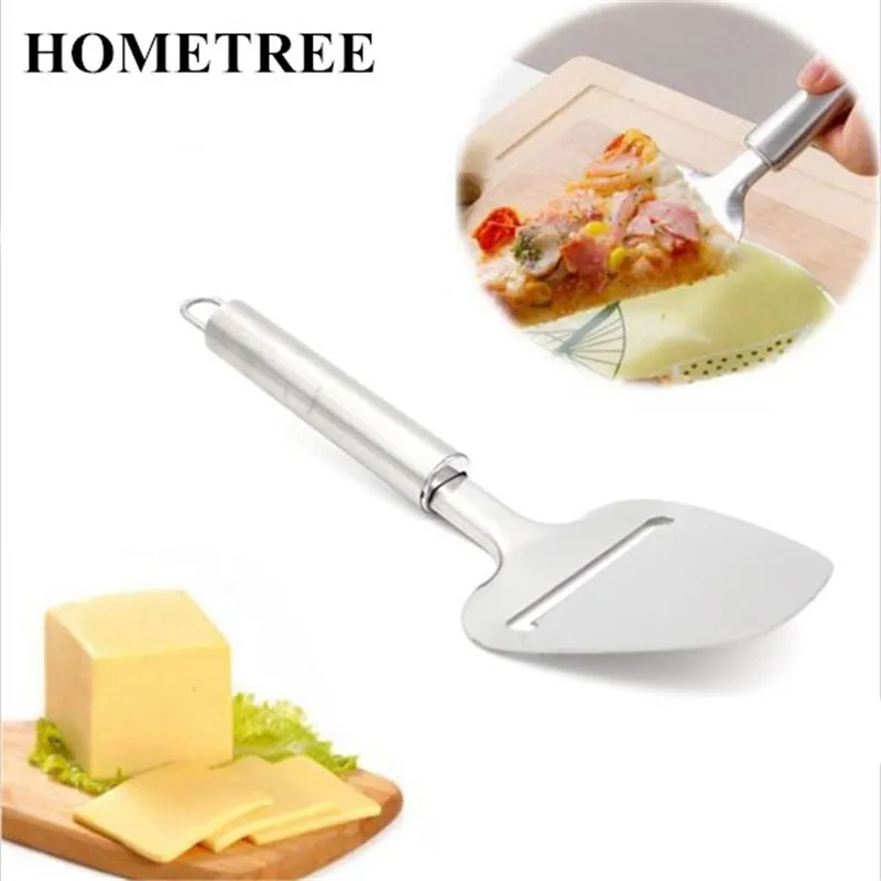 

HOMETREE 1 Pcs Multi-function Cheese Slicers 430 Stainless Steel Chocolate Cheese Knives Shovel Cooking Kitchen Accessories H298