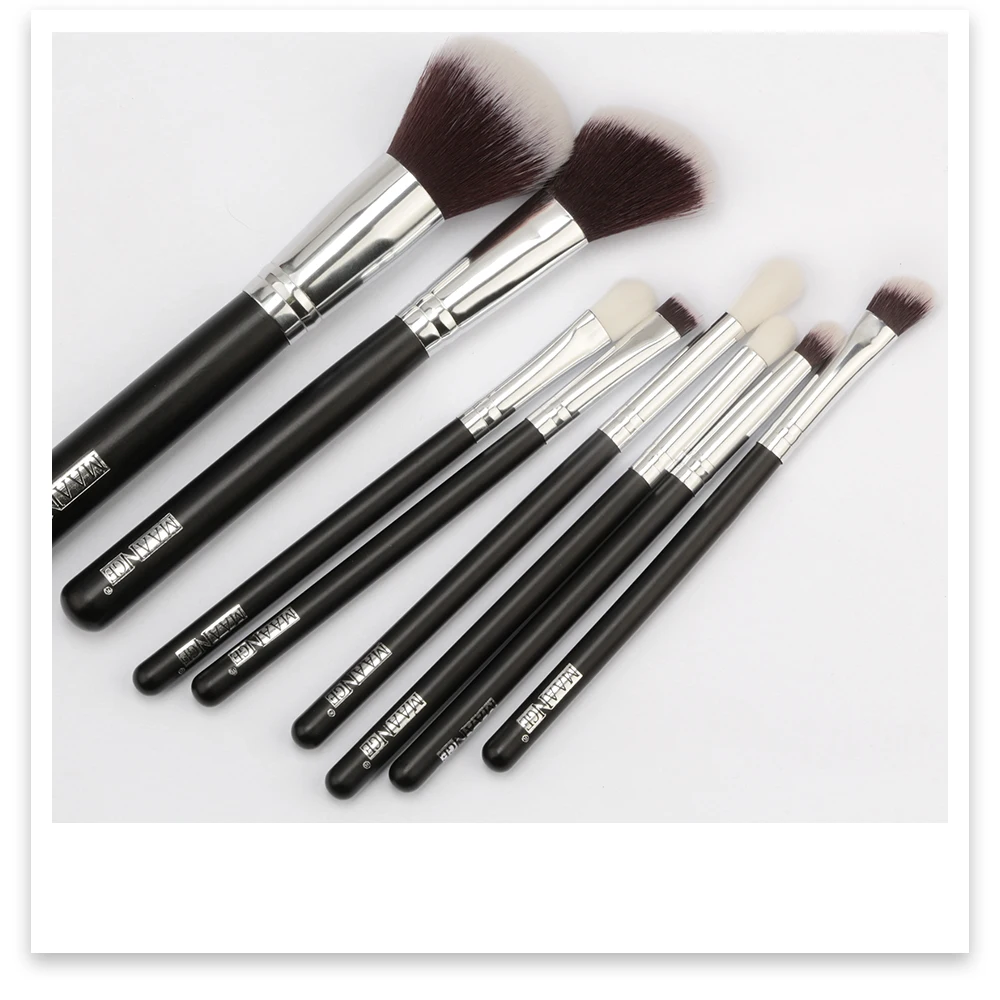 MAANGE Make up расчёски для волос набор 8 шт. Косметическая Пудра Тени век хайлайтер Основа макияжа лица для смешивания косметических средств кисточки Косметика инст