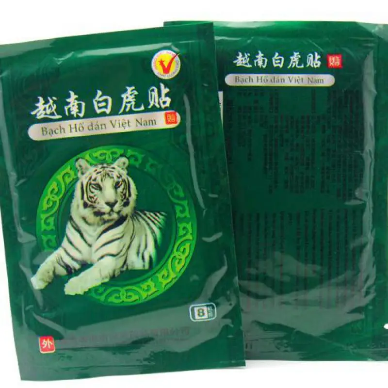 32 шт./4 пакета(ов) Вьетнам Красный Tiger Balm Patch Штукатурка Мышечные Боли Жесткой Плечи