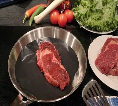 Круглый антипригарный термостойкий Коврик для сковороды кухонный коврик