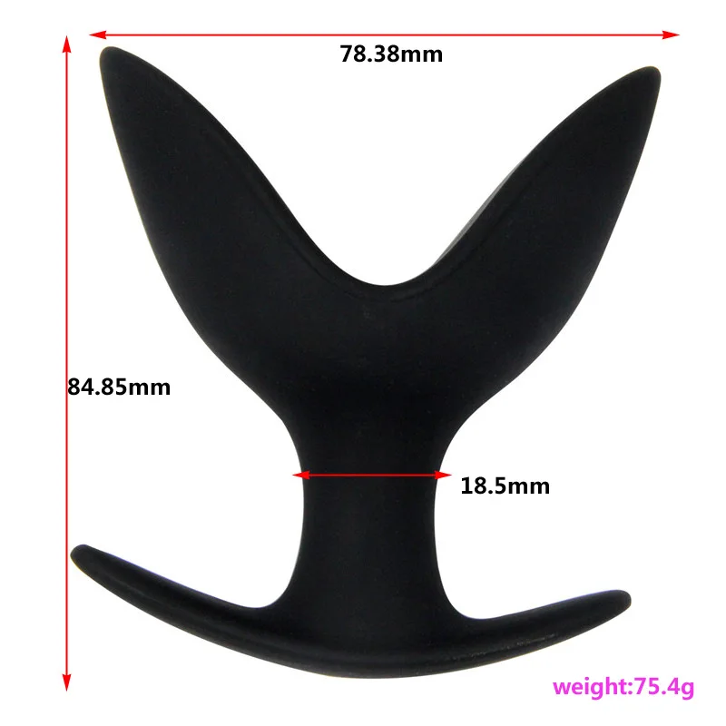 Adult Products Black Silicone Anus Dilator Butt Plug Expander Stimulator Huge Big Anal Stopper Sex Toy Ass | Красота и здоровье