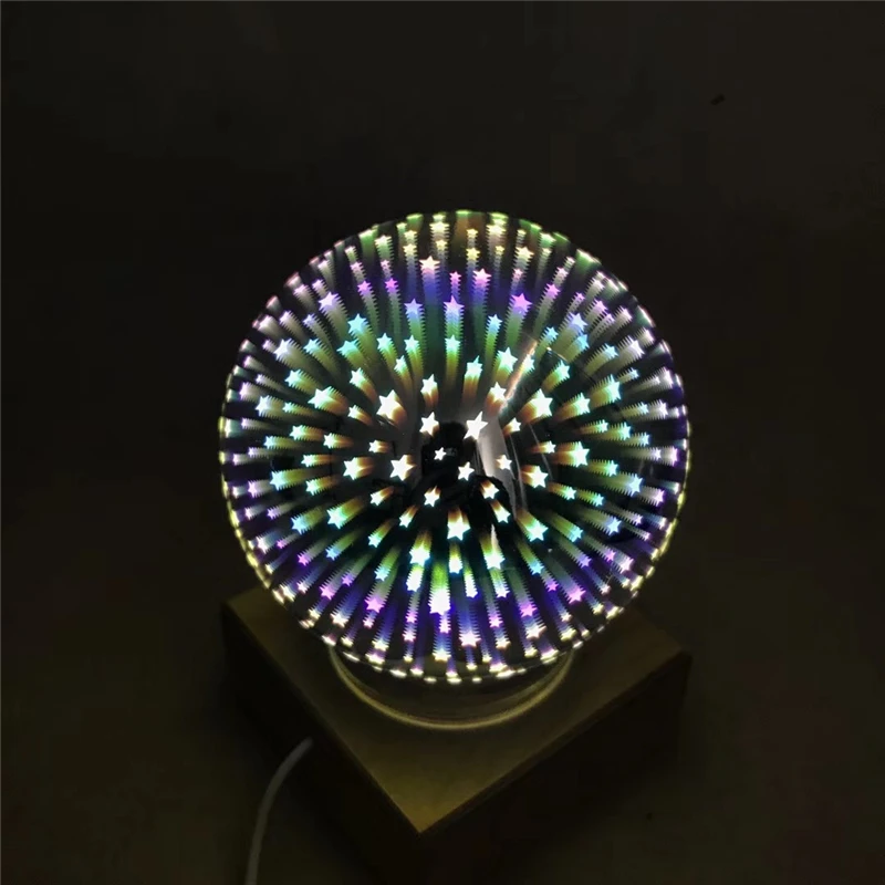 Новинка 3D волшебный стеклянный шар звездное небо ночник настольная лампа луна