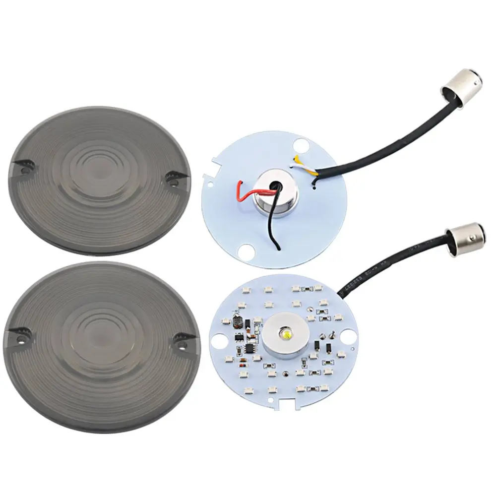 Мотоциклетные СВЕТОДИОДНЫЕ указатели поворота 1157 дюйма с дымовыми линзами 3 для