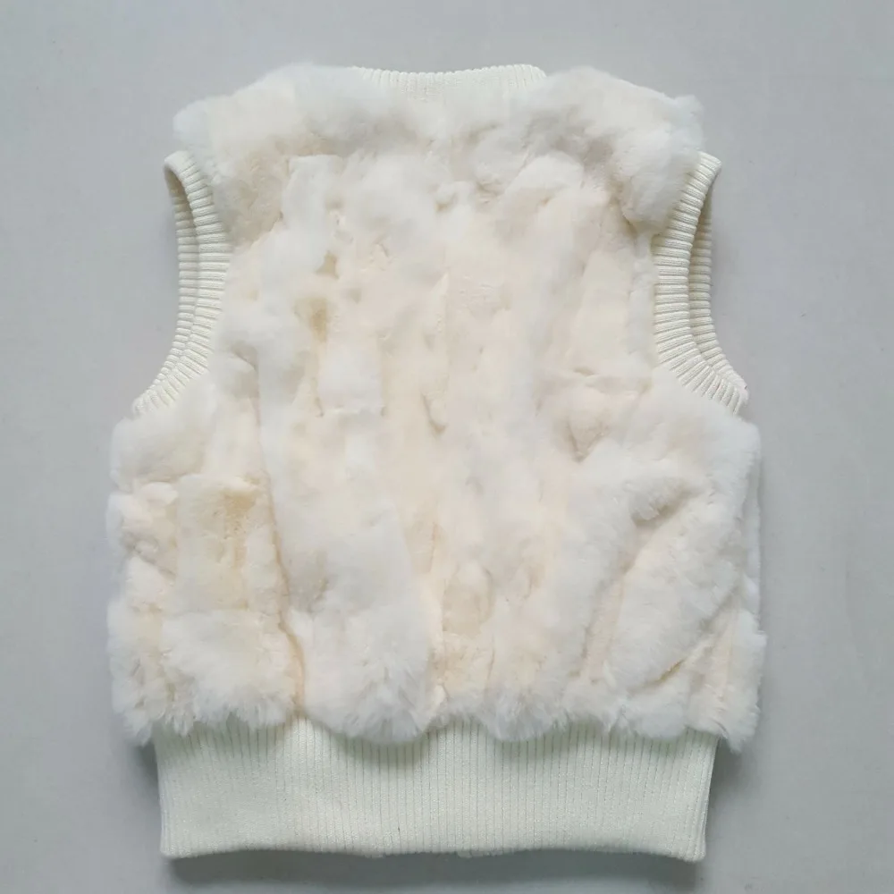 Детская одежда из кроличьего меха Новые брендовые зимние с мехом кроличьей