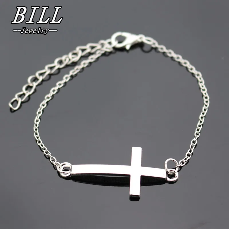 SL183 браслеты с крестом в стиле панк мужские ювелирные изделия женские 2018