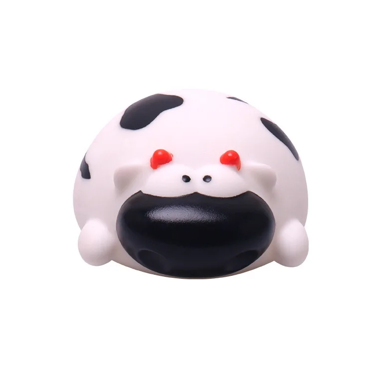 1pc Cow Детские Игрушки для ванны, резиновая утка в ванной, душ, игра, распылитель воды, инструмент для бассейна, пляжа, обучающие игрушки для детей - Цвет: 1pc Cow