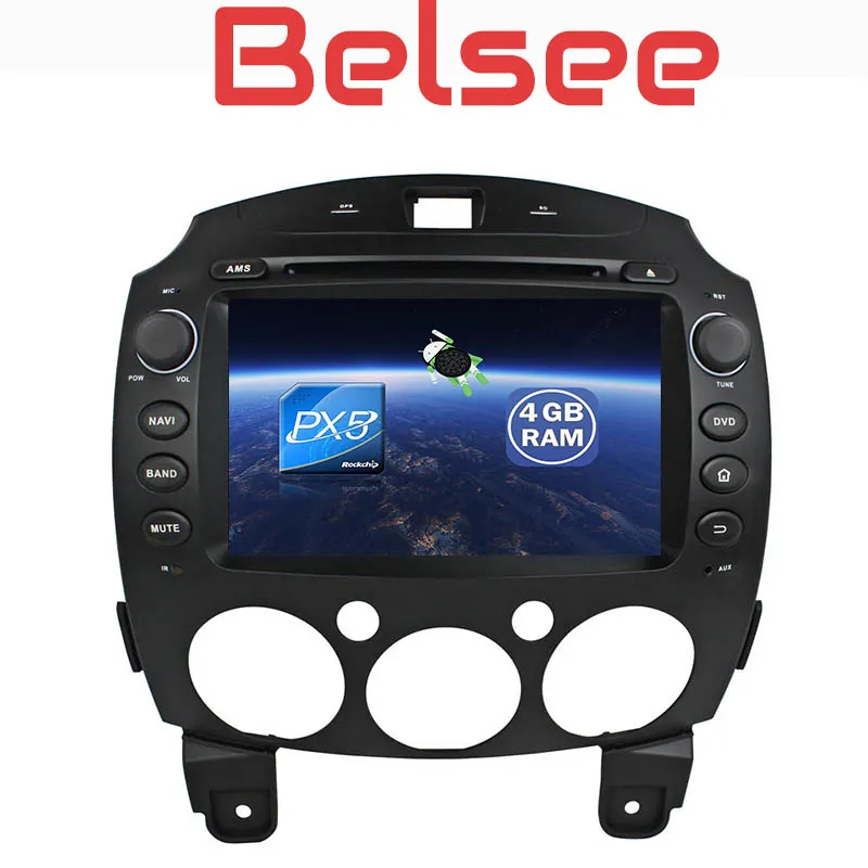 Belsee для Mazda 2 2007-2012 Стерео Android 8 0 радио 4 ГБ Core gps головное устройство Авторадио