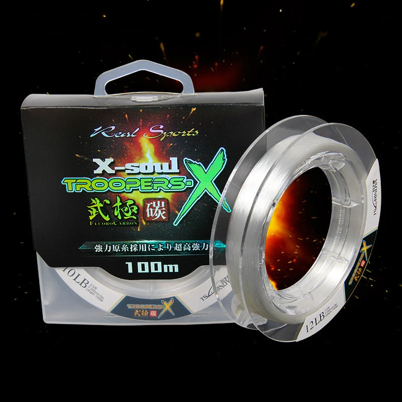 Tsurinoya 100 м 6 12LB Япония Материал Troopers X фторопластовая рыболовная леска из