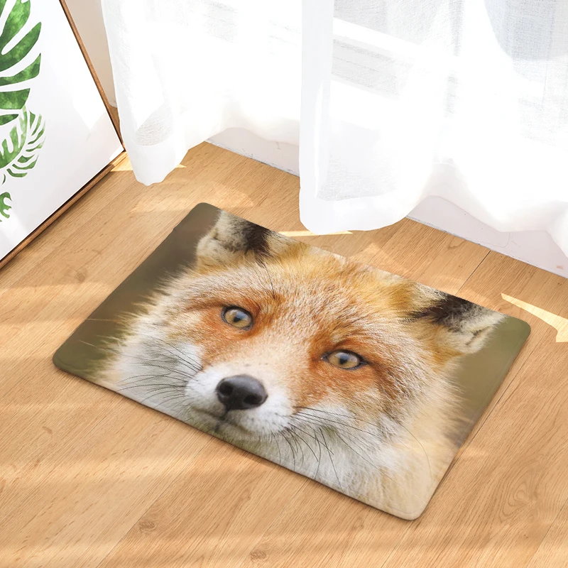 Рисунок лисы стиль печать ковры противоскользящие напольные коврики для