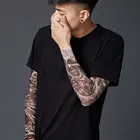 Горячая Распродажа 1 шт. перчатки с татуировкой для занятий спортом на открытом воздухе, бесшовные рукава для езды на велосипеде, унисекс, защита от УФ-лучей, тянущиеся мужские крутые грелки для рук