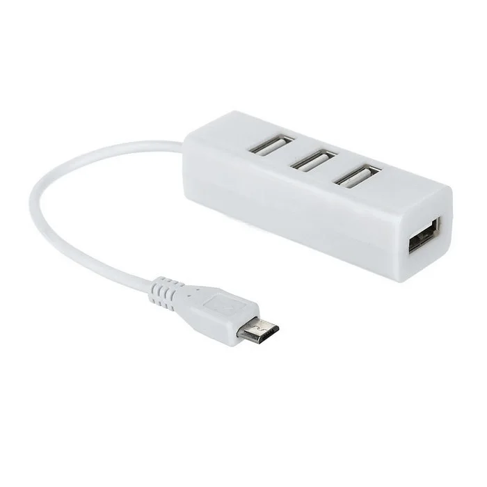 Микро USB для 4 портового концентратора 2 0 w/ OTG планшетного ПК/телефона|USB-хабы| |