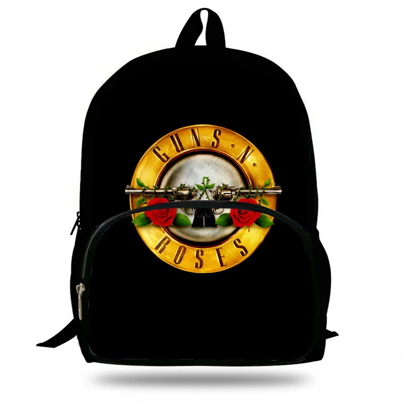 Новинка 2018 школьный рюкзак с надписью Guns N Roses для мальчиков и девочек модный
