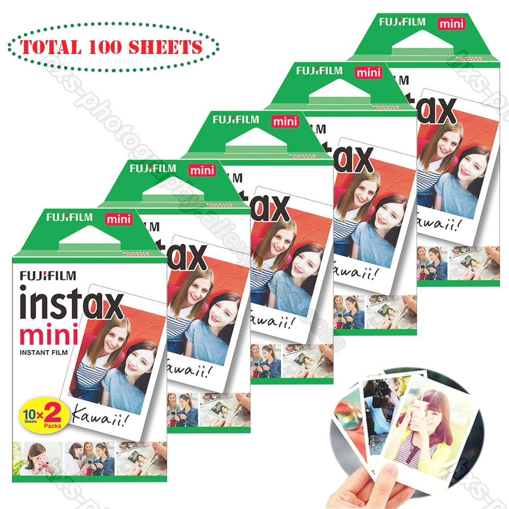 100 белых листов Fujifilm Fuji Instax Mini пленка для 11 8 9 7s 70 90 25 Instant Camera Share Liplay SP 1 2 принтер|instax