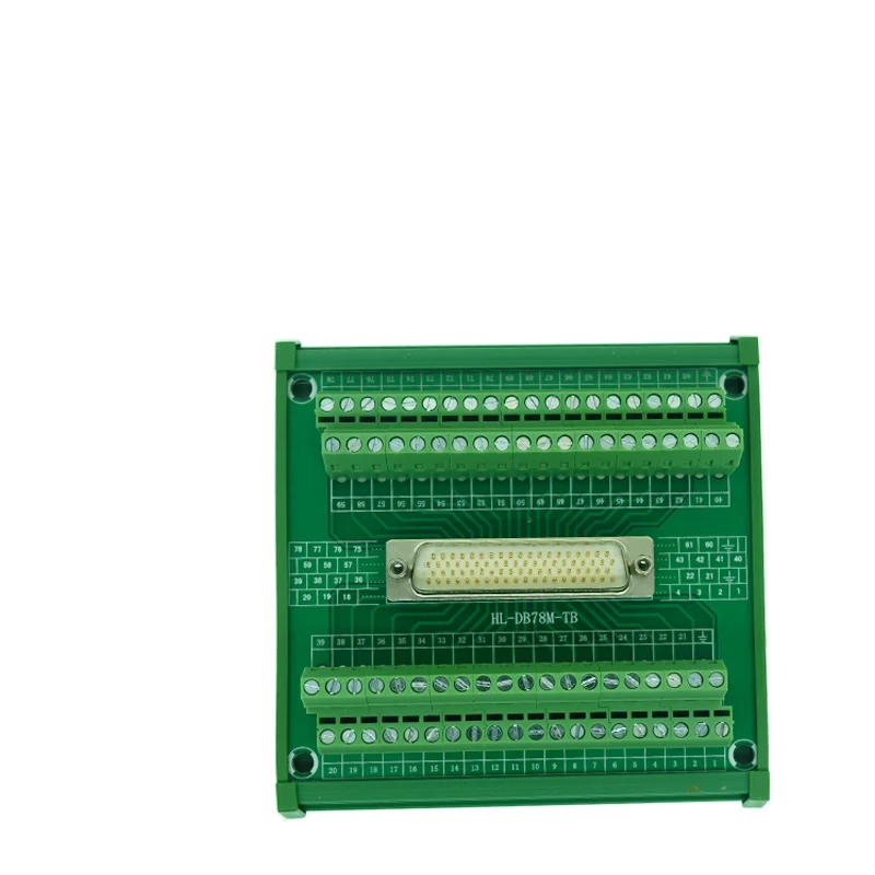 DB50 Female din rail module Terminal block adapter converter PCB board Breakout 3 row with shell | Обустройство дома