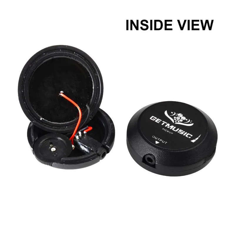 

GETMusic Transducer Acoustic Guitar Pickup Piezo Contact Microphone for Kalimba Acoustic Classical Violin Ukulele Mandolin Banjo