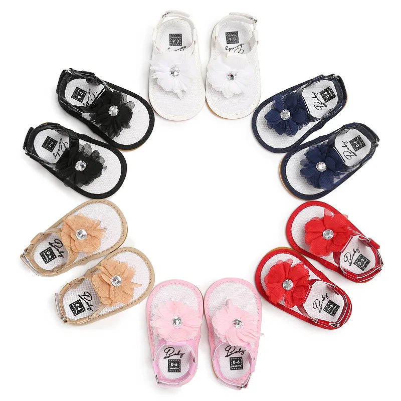 

Summer 0-1 year old female baby rubber bottom non-slip baby toddler shoes