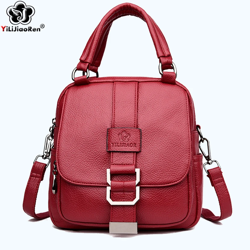 Модный рюкзак с блестками Женский брендовый кожаный Женская роскошная