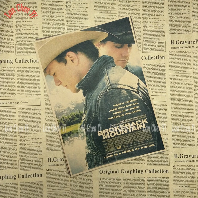 Горбатой горы постер фильма делает ретро ностальгия крафт Бумага плакат для