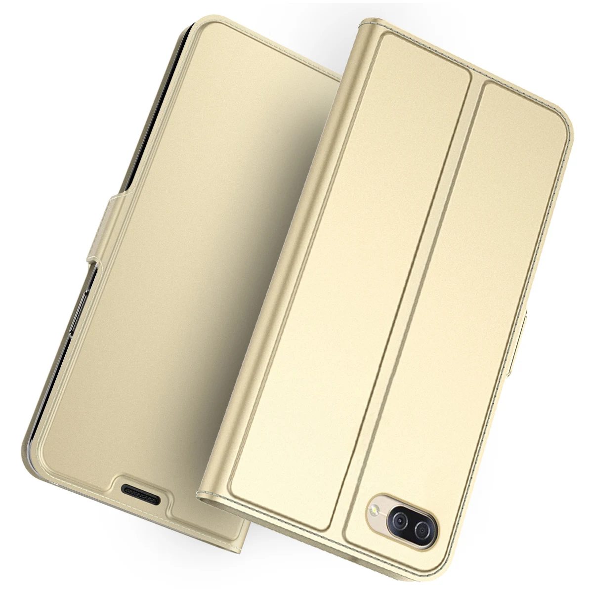 Gold Для Asus ZenFone 4 Max ZC520KL ZC554KL Max Pro M1 ZB602KL кожаный чехол-книжка с подставкой для ZenFone 5 ZE620KL чехол со слотом для карт - Цвет: Gold