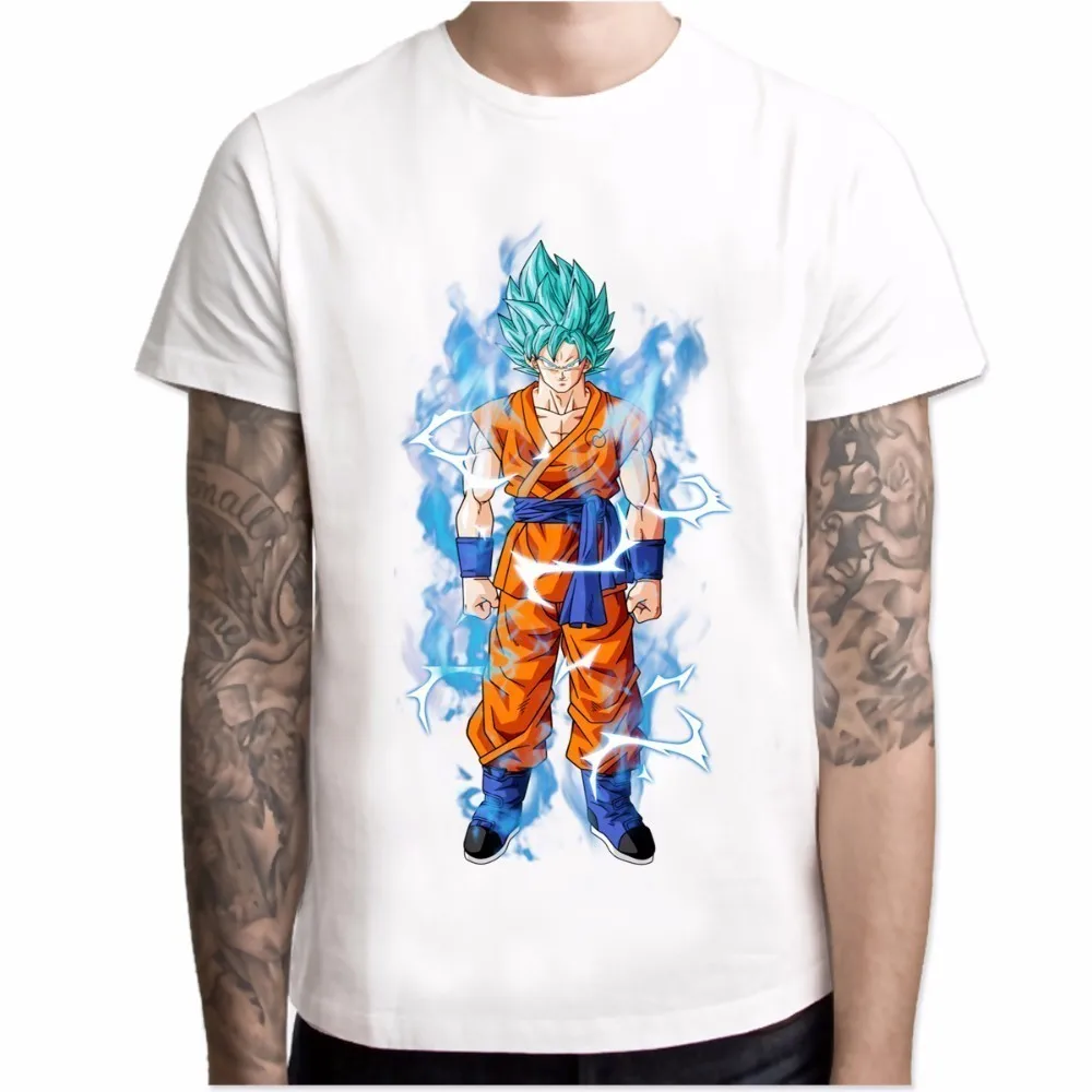 5018 Футболка Мужская Супер dbz футболка vegeta goku saiyan супер футболка dragon ball косплей костюм dragon ball z - Цвет: 5018
