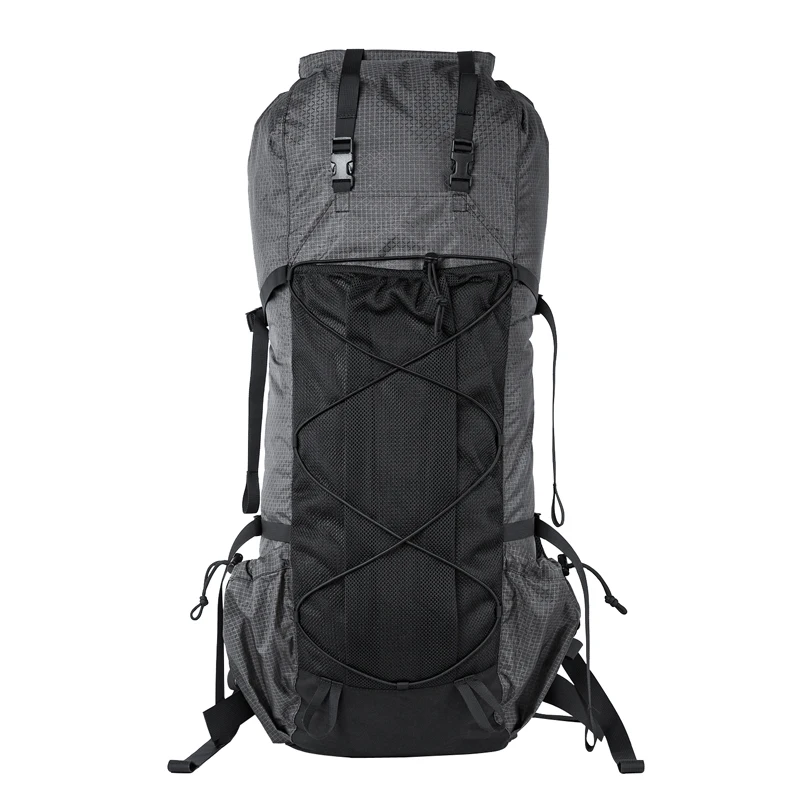 Черная Сумка для кемпинга Tubular 55L + Сверхлегкий Нейлоновый Рюкзак Ripstop LITE ROAMER Roll up UL