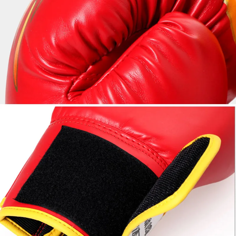 Профессиональные боевые перчатки из искусственной кожи Для MMA боксерские Sanda Wushu