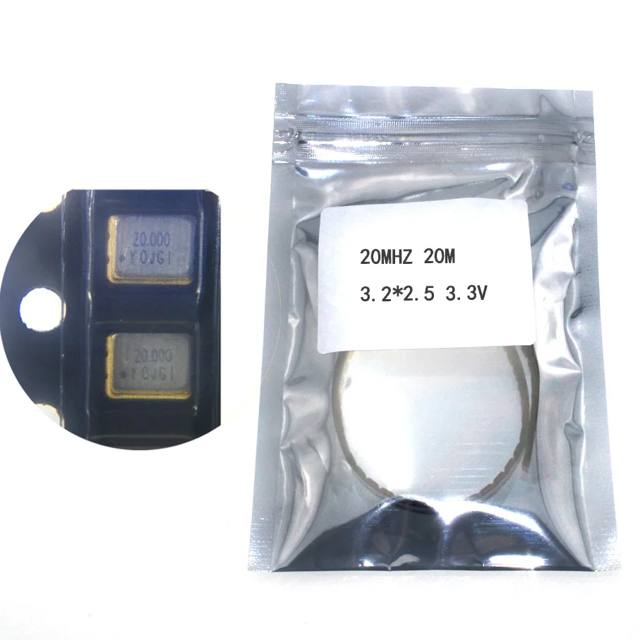 10 шт. SMD 3225 активный кварцевый генератор OSC 20 МГц м 3 2*2 5 В 25ppm | Электронные