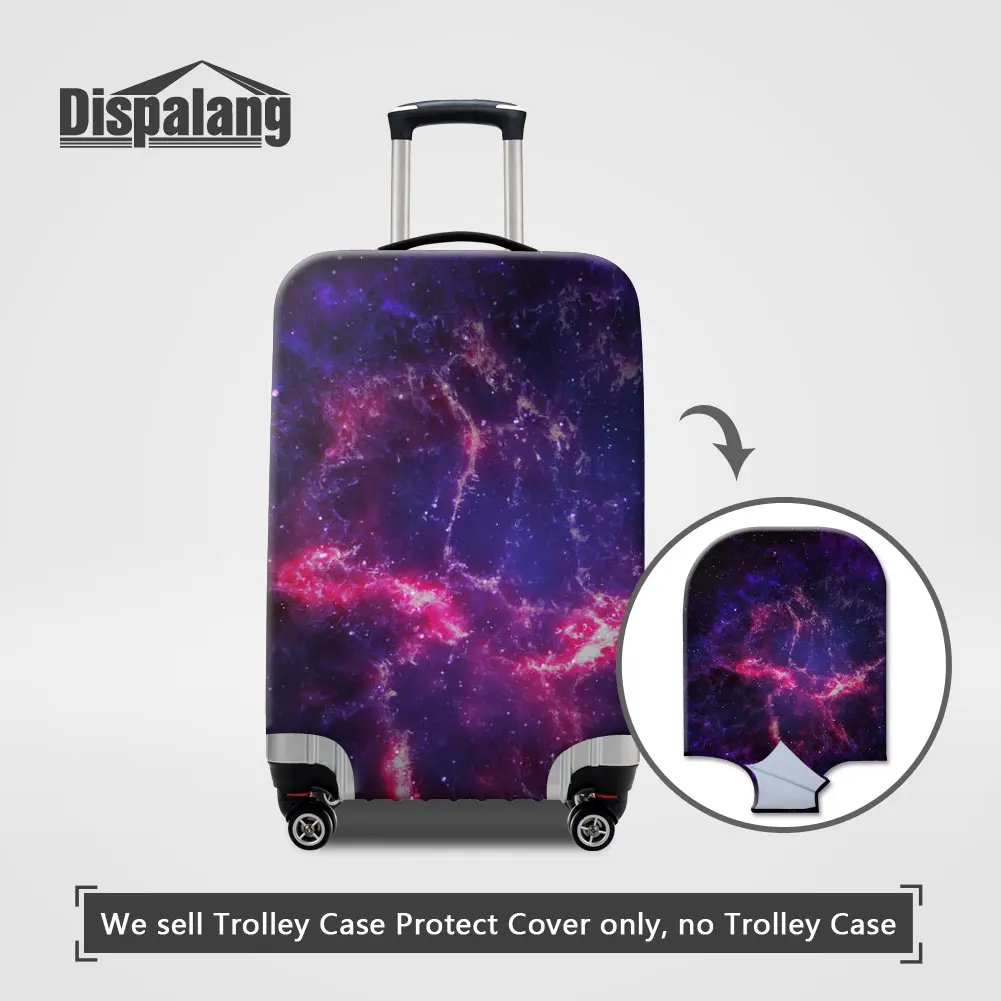 Чехол Dispalang Galaxy Suit, чехол на колесиках, Вселенная, Космический багаж, защитный чехол для 18-32 дюймов, защита от пыли, водонепроницаемые защитные чехлы - Цвет: Темный хаки