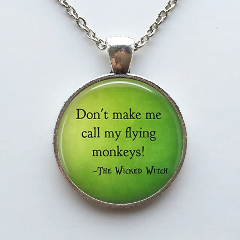 Не заставляйте меня звать Мои Летающие обезьяны ожерелье с цитатой нечестивые