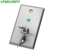 lpsecurity led stainless steel door exit button release push switch with keys for door lock gate opener access control