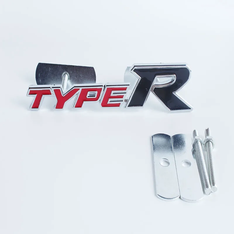 2 шт. Тип R автомобиль передний капот Гриль эмблемы стайлинга автомобилей 3D
