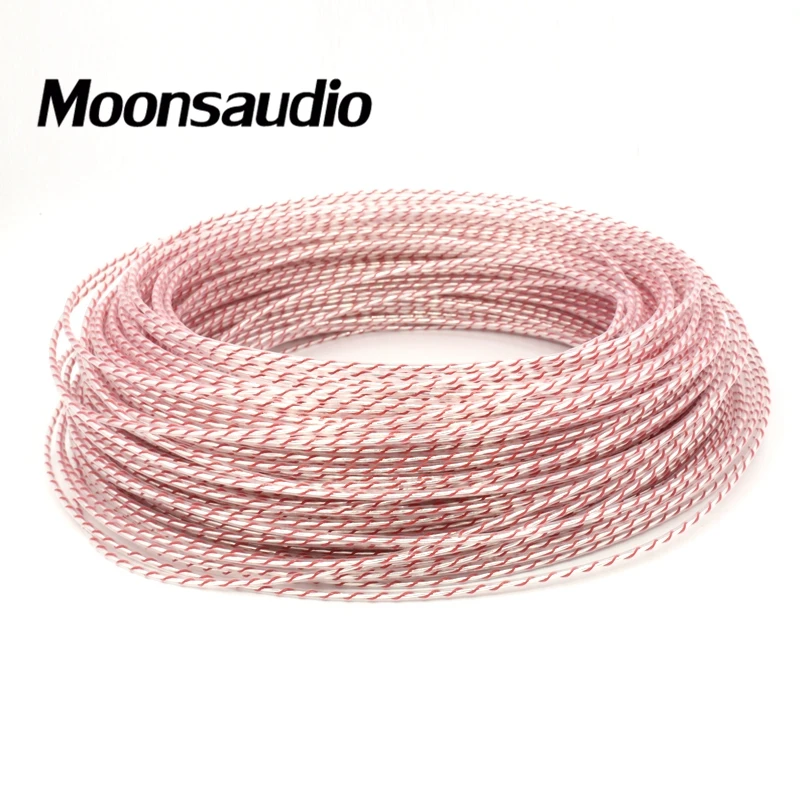 100 м Moonsaudio Nordost Odin Valhalla топ Номинальная 7N медь + чистое серебро DIY Кабель Питания rca