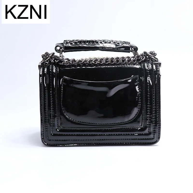 KZNI Сумки из натуральной кожи для женщин кожаная сумка через плечо женская