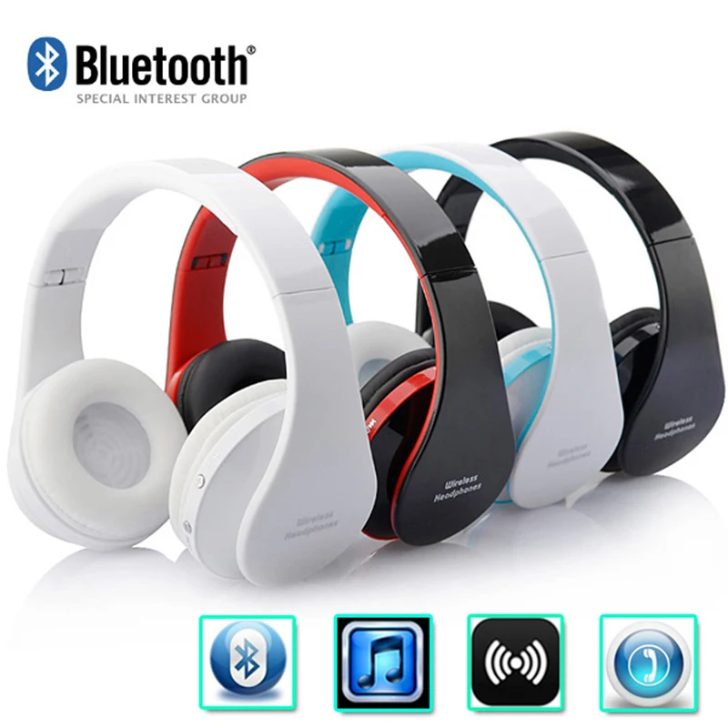 Fone de Ouvido sem Fio Fone de Ouvido para Sua Iphone com Microfone Blutooth Casque Áudio Bluetooth Grande Cabeça Telefone Computador Aptx Conjunto