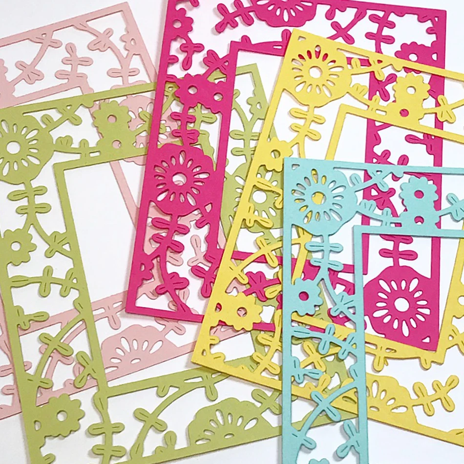 Распродажа! Цветущая рамка для цветов металлические резные штампы трафарет с