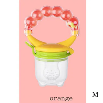 Orange-M Детское питание Соска Силиконовая соска для кормления фруктов соска мягкий инструмент для кормления Соска Силиконовая детская - Цвет: Orange-M