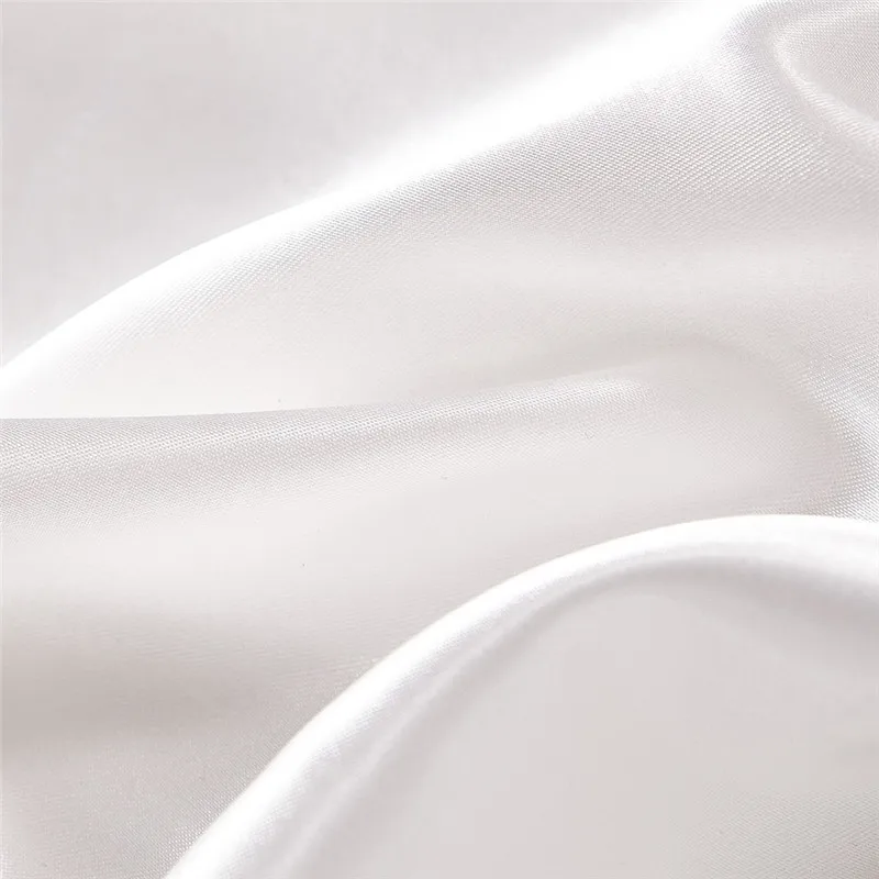 Enipate чистая шелкового атласа Постельное белье Мягкий полиэстер постельное