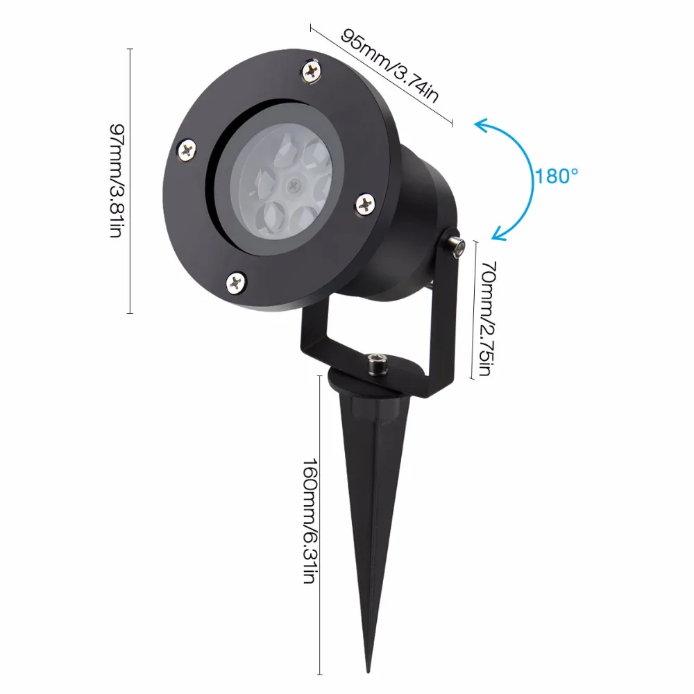 SuperNight Snowflake Projector Lamp Waterproof IP65 RGBW LED Landscape Spotlight Party Holiday Decoration Night Light for Home | Освещение