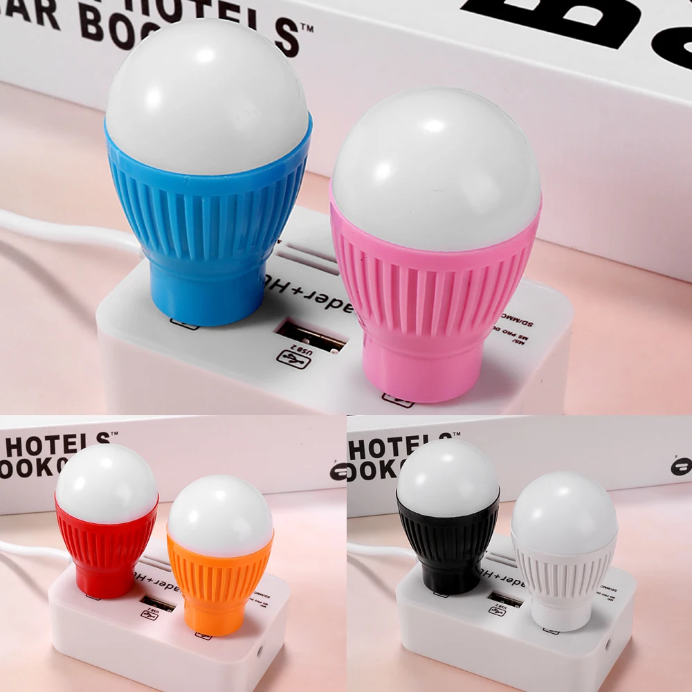Светодиодная лампа USB, светильник для книг, портативный, для чтения, энергосберегающий, светодиодный, для ноутбука, мобильный, аварийный светильник, случайный цвет, USB лампа