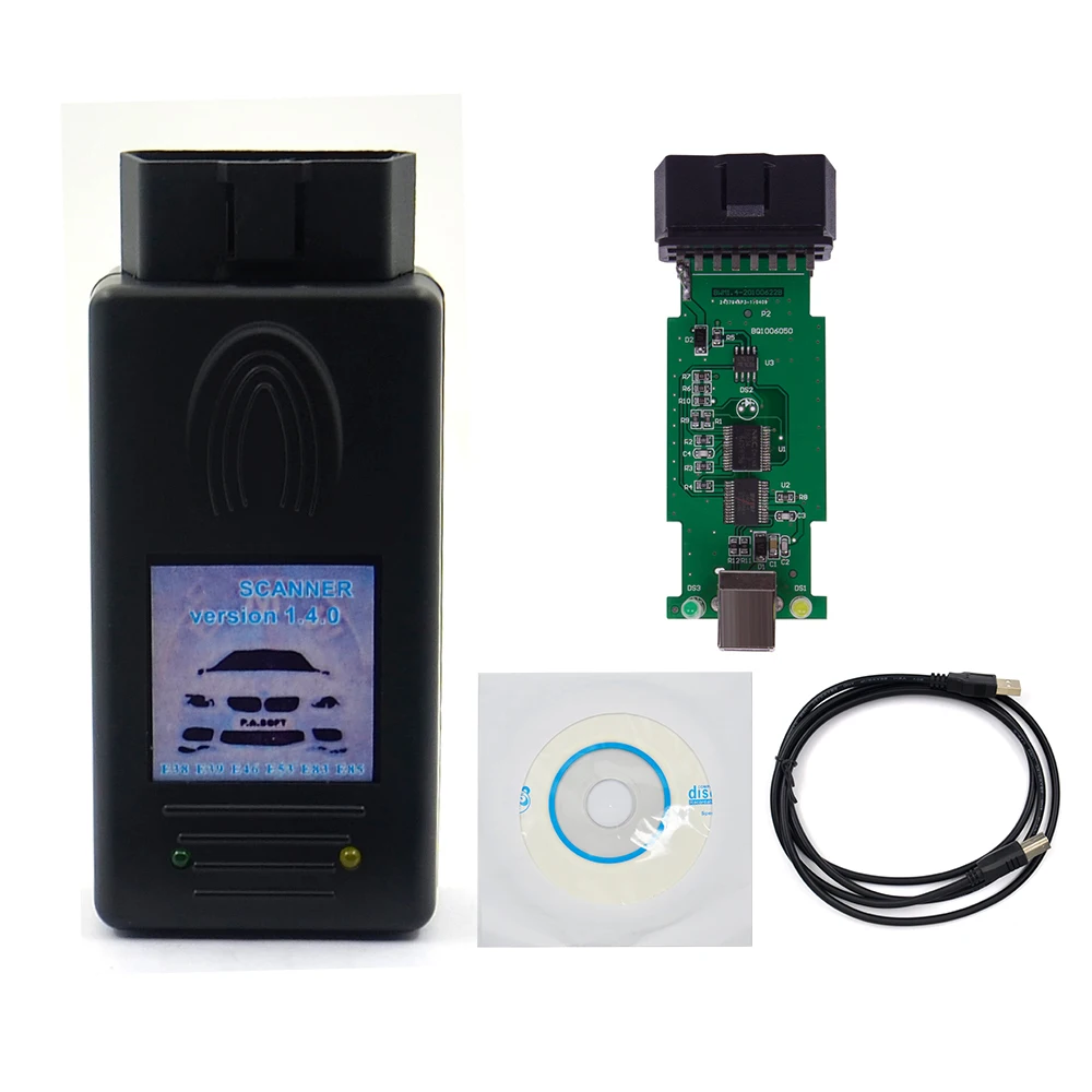 Сканер диагностики For BMW SCANNER 1.4.0 OBD2 Code Reader 1.4 с USB-интерфейсом, разблокированная версия с чипом A++ на.
