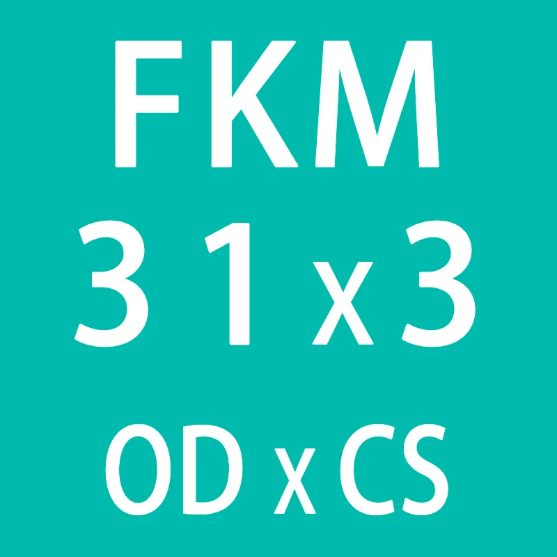 5 шт./лот резиновое кольцо зеленый FKM уплотнительное кольцо OD31/32/33/34/35/36/37/38/39/40*3 мм Толщина уплотнительное кольцо масляное кольцо прокладки, шайбы - Цвет: OD31mm