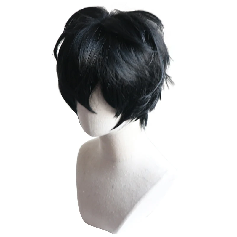 Парик для косплея эдогава ранпо черные короткие волосы | Тематическая одежда и