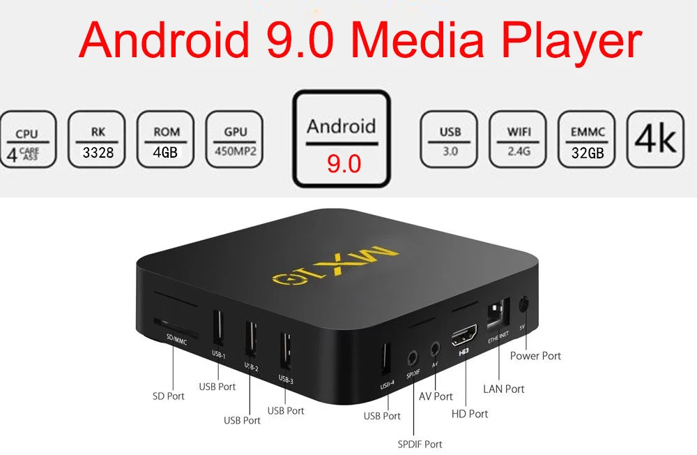 ИК беспроводной пульт дистанционного управления для MX10 Android 8,1 tv BOX