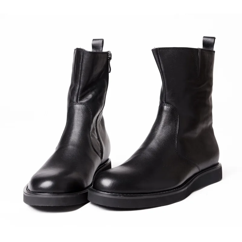 Мужские зимние ботинки высокого качества женские мотоциклетные мужская