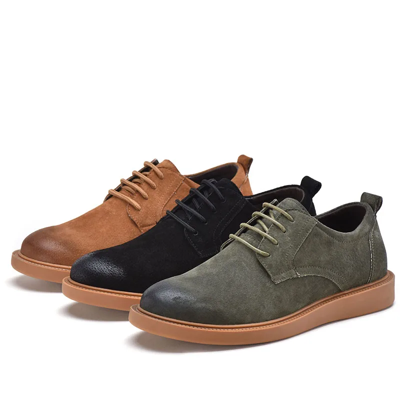 YWEEN New Autumn Casual Shoes Men Hard-Wearing Solid Lace-up Leather Man Fashion Oxford | Обувь