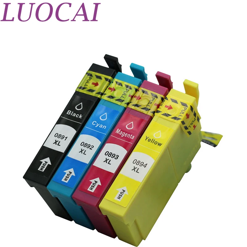 LuoCai T0891-T0894 4 шт. совместимый чернильный картридж для Epson Stylus